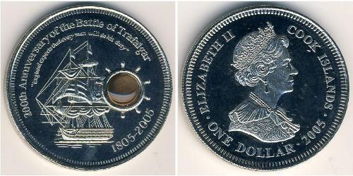 1 Dollar Cook Islands 銅/镍 