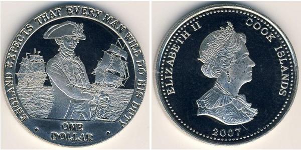 1 Dollar Cook Islands 銅/镍 