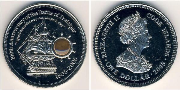 1 Dollar Cook Islands 銅/镍 