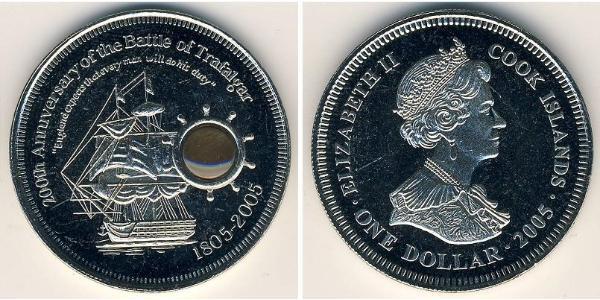 1 Dollar Cook Islands 銅/镍 