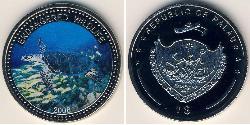 1 Dollar Palau 镍/銅 