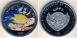 1 Dollar Palau 镍/銅 