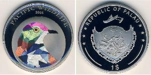 1 Dollar Palau 銅/镍 