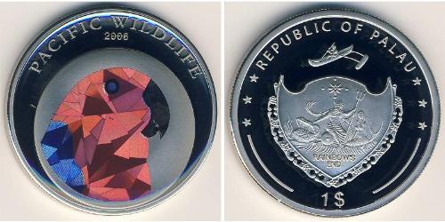 1 Dollar Palau 銅/镍 