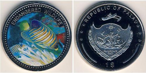 1 Dollar Palau 銅/镍 