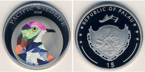 1 Dollar Palau 銅/镍 