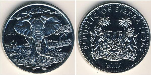 1 Dollar Sierra Leone 銅/镍 