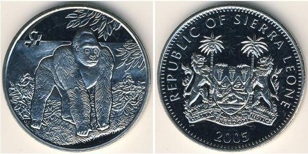 1 Dollar Sierra Leone 銅/镍 