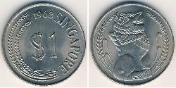 1 Dollar Singapore 镍/銅 