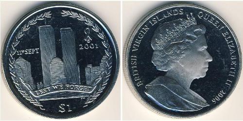 1 Dollar  銅/镍 伊丽莎白二世 (1926-2022)