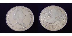 1 Dollar 新西兰 镍/銅 伊丽莎白二世 (1926-2022)