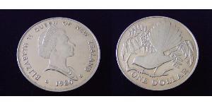 1 Dollar 新西兰 銅/镍 伊丽莎白二世 (1926-2022)