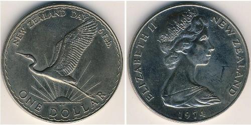 1 Dollar 新西兰 銅/镍 