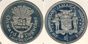 1 Dollar 牙买加 銅/镍 