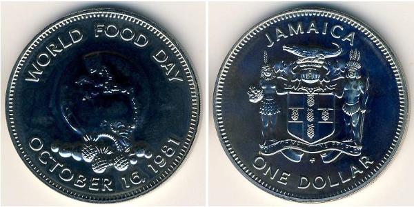 1 Dollar 牙买加 銅/镍 