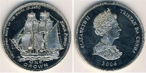 1 Dollar 特里斯坦-达库尼亚 銅/镍 伊丽莎白二世 (1926-2022)