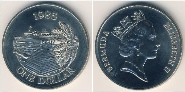 1 Dollar 百慕大 銅/镍 伊丽莎白二世 (1926-2022)