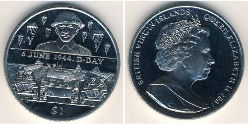 1 Dollar 维尔京群岛 銅/镍 
