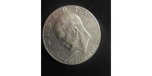 1 Dollar 美利堅合眾國 (1776 - ) 銅/镍 Dwight David Eisenhower (1890-1969)