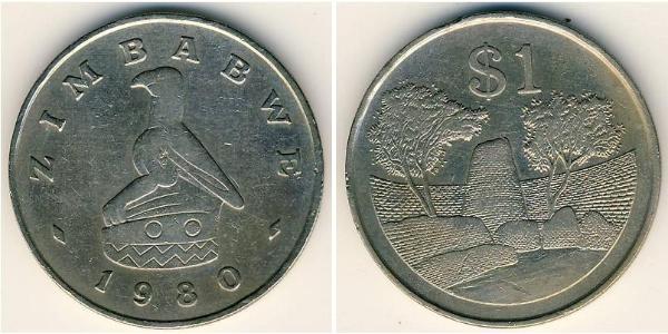 1 Dollar 辛巴威 銅/镍 