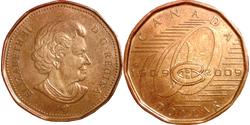 1 Dollar 加拿大 青铜 伊丽莎白二世 (1926-2022)