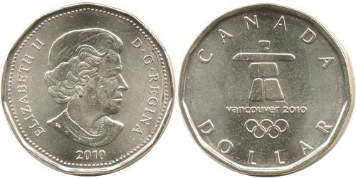 1 Dollar 加拿大 青铜 伊丽莎白二世 (1926-2022)