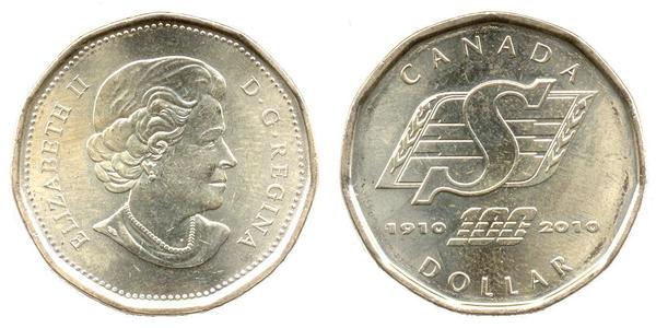 1 Dollar 加拿大 青铜 伊丽莎白二世 (1926-2022)