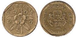 1 Dollar 印度 / Singapore 青铜/铝 