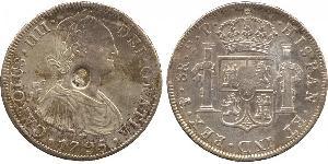 1 Dollar / 8 Real United Kingdom of Great Britain and Ireland (1801-1922) / Spanish Mexico  / Kingdom of New Spain (1519 - 1821) Silver George III (1738-1820) / Charles IV of Spain (1748-1819)