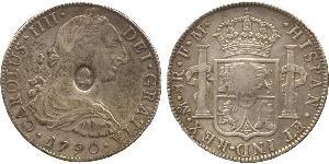 1 Dollar / 8 Real United Kingdom of Great Britain and Ireland (1801-1922) / Spanish Mexico  / Kingdom of New Spain (1519 - 1821) Silver George III (1738-1820) / Charles IV of Spain (1748-1819)