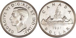 1 Dollaro Canada Argento Giorgio VI (1895-1952)
