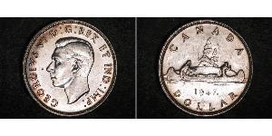 1 Dollaro Canada Argento Giorgio VI (1895-1952)