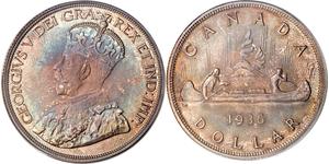 1 Dollaro Canada Argento Giorgio V (1865-1936)