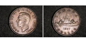 1 Dollaro Canada Argento Giorgio VI (1895-1952)