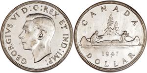 1 Dollaro Canada Argento Giorgio VI (1895-1952)