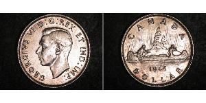 1 Dollaro Canada Argento Giorgio VI (1895-1952)