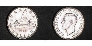 1 Dollaro Canada Argento Giorgio VI (1895-1952)