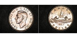 1 Dollaro Canada Argento Giorgio VI (1895-1952)