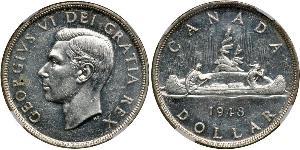 1 Dollaro Canada Argento Giorgio VI (1895-1952)