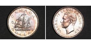 1 Dollaro Canada Argento Giorgio VI (1895-1952)