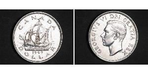 1 Dollaro Canada Argento Giorgio VI (1895-1952)