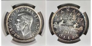 1 Dollaro Canada Argento Giorgio VI (1895-1952)