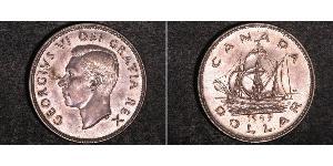 1 Dollaro Canada Argento Giorgio VI (1895-1952)
