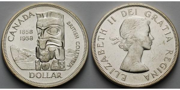 1 Dollaro Canada Argento Elisabetta II (1926-2022)
