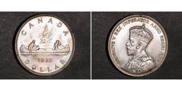 1 Dollaro Canada Argento Giorgio V (1865-1936)