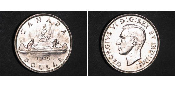 1 Dollaro Canada Argento Giorgio VI (1895-1952)