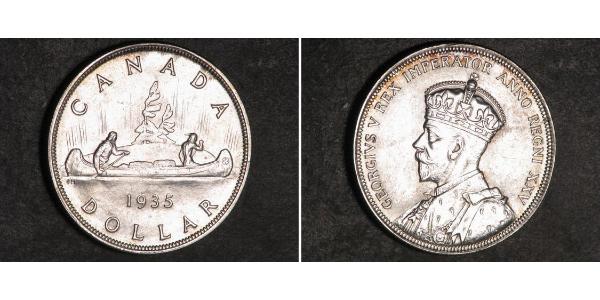 1 Dollaro Canada Argento Giorgio V (1865-1936)