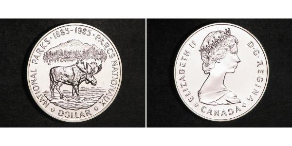 1 Dollaro Canada Argento Elisabetta II (1926-2022)