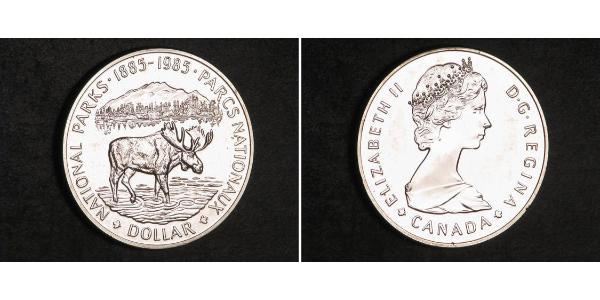 1 Dollaro Canada Argento Elisabetta II (1926-2022)