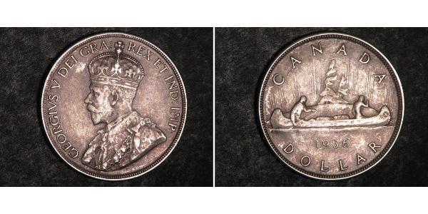 1 Dollaro Canada Argento Giorgio V (1865-1936)
